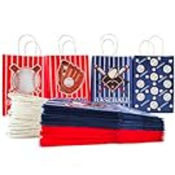 Lammuda Small Gift Bags Set, 24Pcs Bulk Kids Party Favor Paper Bag with Handle - Picture 2 of 5